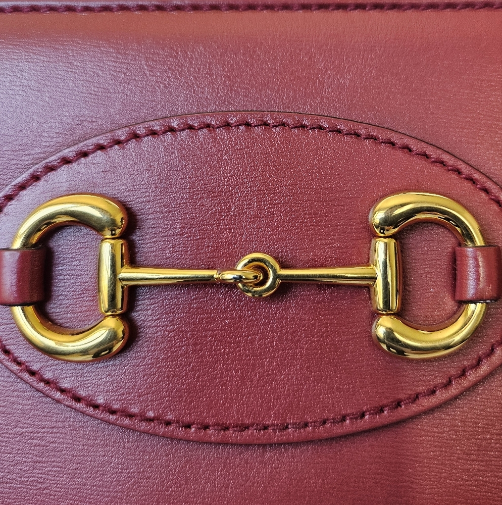 Gucci Red Leather Long Zip Wallet w/horsebit - Picture 11 of 13